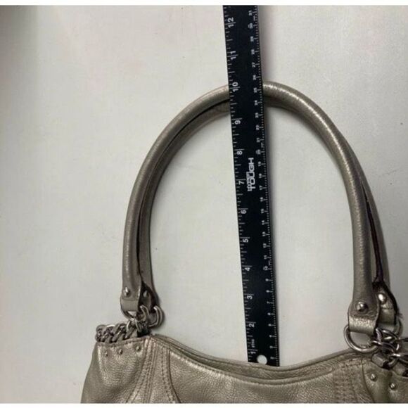 TIGNANELLO Women’s Double Strap Metallic Pebble Leather Handbag 8.5X4.5X…‎ - Picture 5 of 12